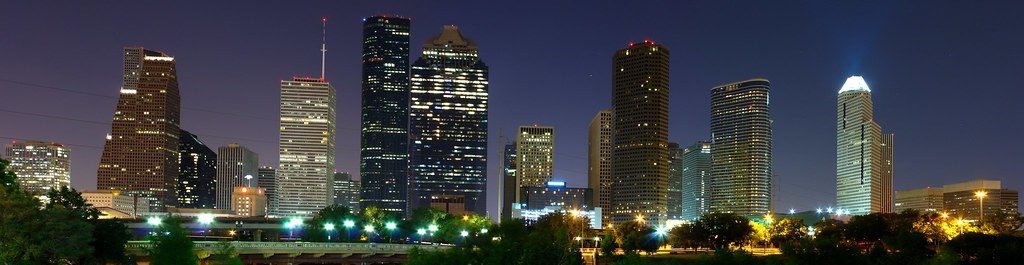 Downtown Houston Skyline at night